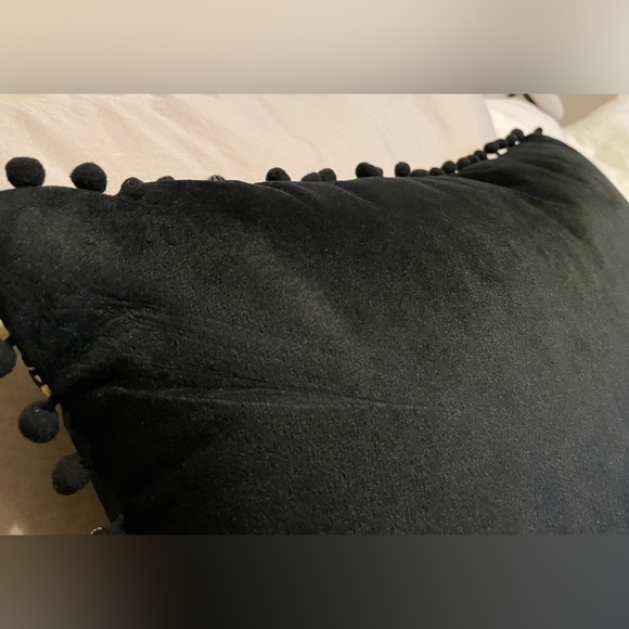 NWT Day of the Dead/ Dia de los Muertos Black tassel pillow with Gold Skulls - Picture 5 of 6